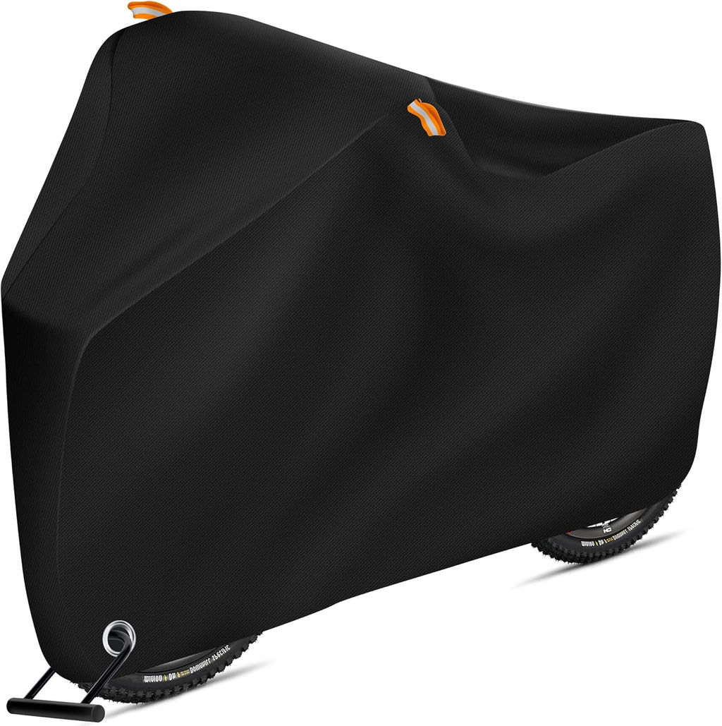 Skiennix Bike Cover - Waterproof Heavy-Duty Protection for 1 or 2 Bikes | Black with Storage Bag