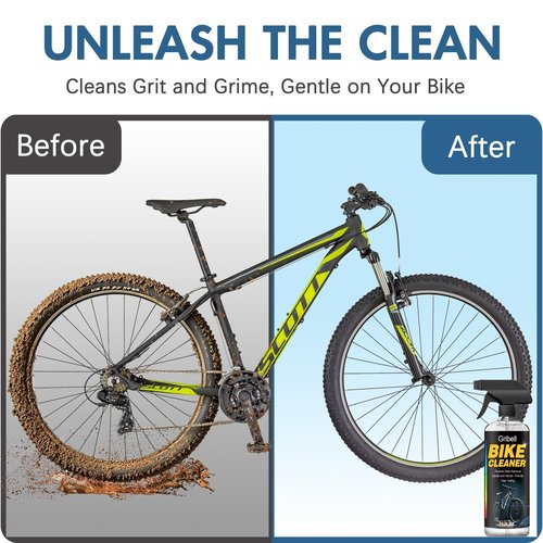 Gribell Bike Wash, Biodegradable Bicycle Cleaning Fluid - Safe On Safe on Carbon Fibre and All Surfaces, Suitable For For All Types of Bike (17oz)