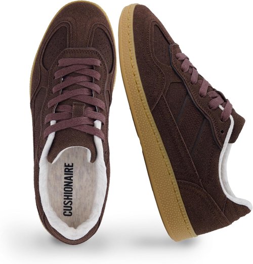CUSHIONAIRE Bettina Retro Sneakers - Cushioned Insole & Durable Gum Sole for Comfort