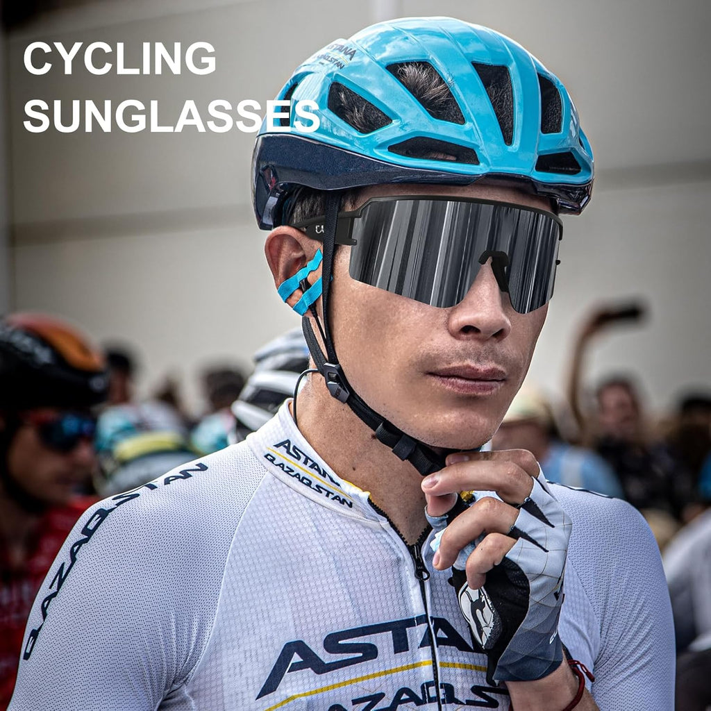 SPOSUNE Polarized Cycling Glasses - UV400 Protection Sports Sunglasses for Men & Women | Ideal for Running, Fishing, Riding