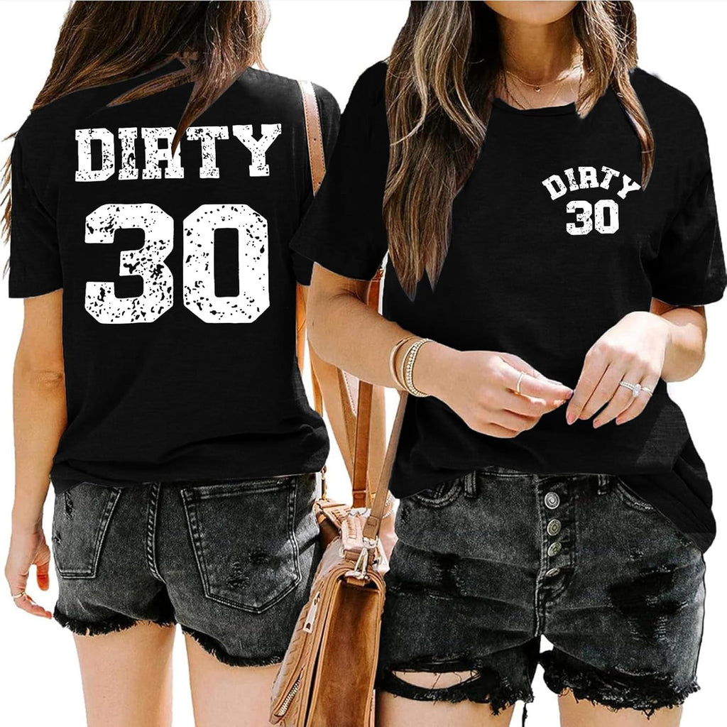 Regine Switzerland Funny 30th Birthday T-Shirt - Stylish Letter Print Tee for Women