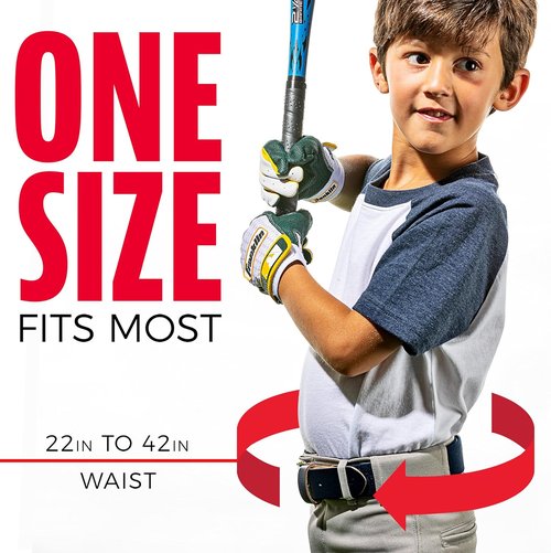 Franklin Sports Youth Teeball Belt - Adjustable Fit for Boys & Girls - Perfect for Baseball & Softball