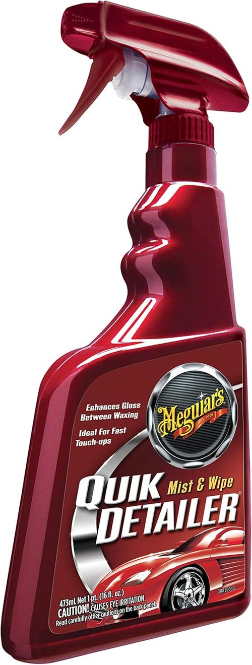 Meguiar's Quik Detailer - Easy Car Spray Detailer for Dust & Smudges | Enhances Shine, 16 Oz