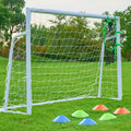 Soccer Goal 6×4, 12×6 and 8×6 FT Soccer Goals for Backyard, 2" Diameter Steel Frame Soccer Goal for Kids and Adults Large Powder Coated Galvanized Steel Goal Post with Soccer Target Net for Training
