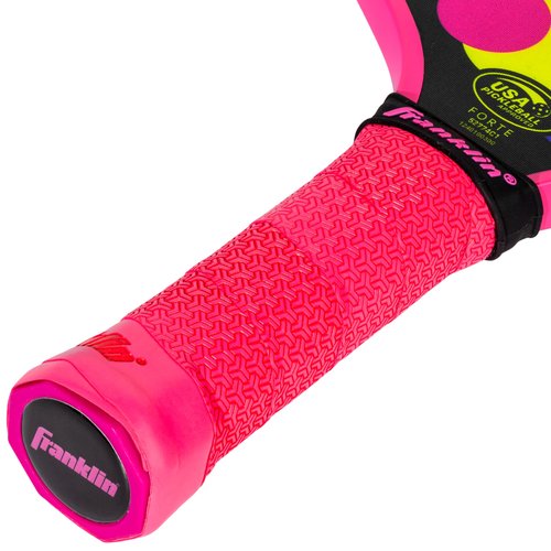 Franklin Sports Kids Pickleball Paddle - Forte Youth Racket for Kids - Junior Paddle Series - USA Pickleball (USAPA) Approved - 10mm Polypropylene Core - Pink