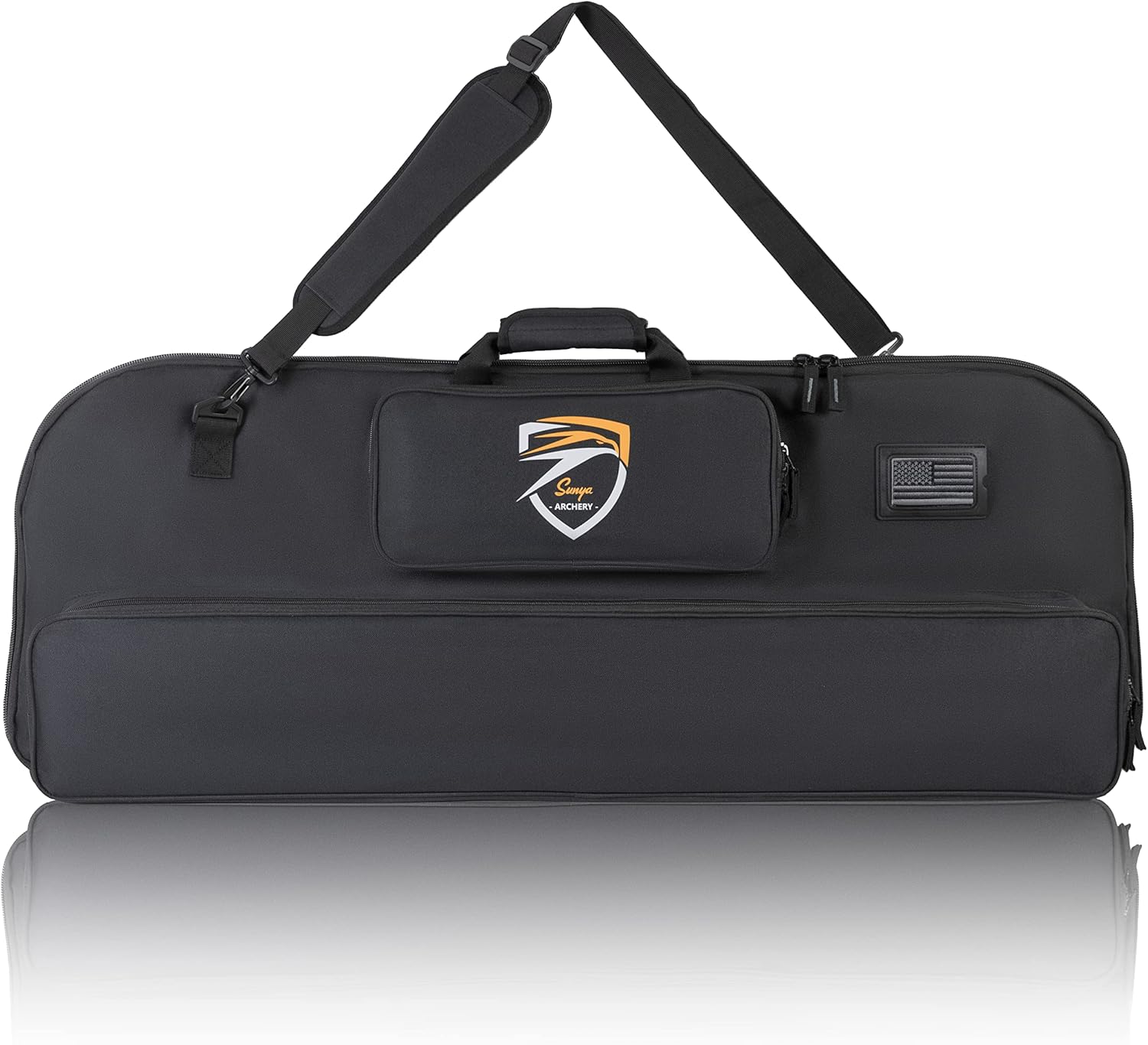 SUNYA Compound Bow Case - Neoprene String Protection & Padded Sling | Soft Carrying Case for Archery Gear