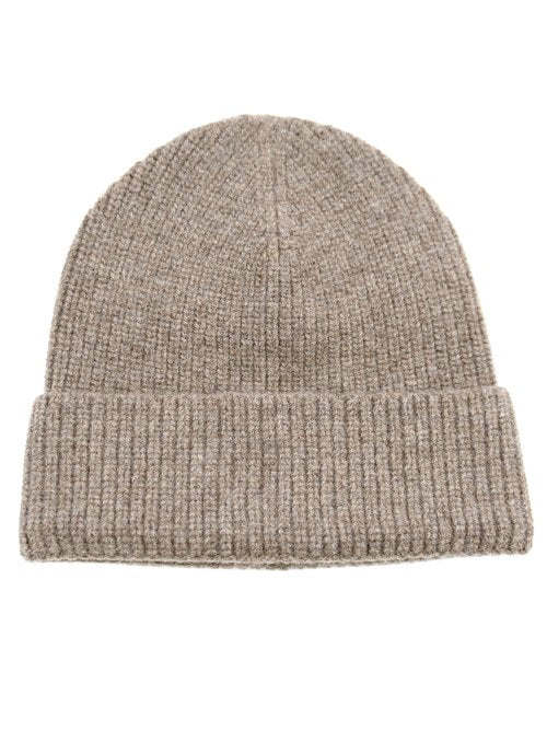 EILIZ 100% Merino Wool Ribbed Knit Beanie Cap, Warm Winter Hat, Unisex for Men and Women (US, Alpha, One Size, Brown)