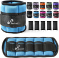 Sportneer Adjustable Ankle Weights Set - Comfortable Neoprene Leg Weights for Home Workout | 1 Pair (2-10 lbs)