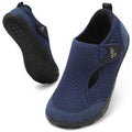 LeIsfIt Women's & Men's Breathable Barefoot Shoes Wide Toe Box Walking Shoes Non-Slip Lightweight Slip-On Shoes for Hiking, Casual Outings & Daily Use Navy, 8.5 Women/7.5 Men