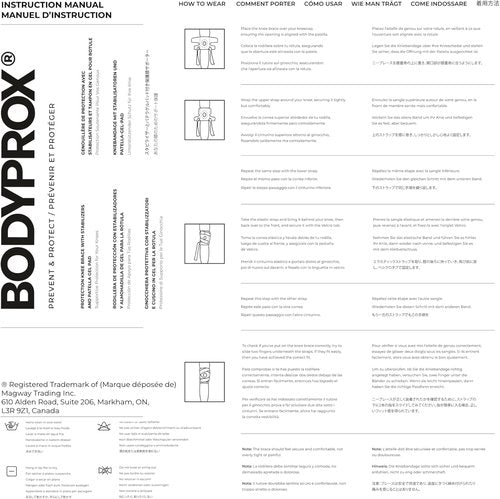 Bodyprox Knee Brace - Enhanced Support with Side Stabilizers & Patella Gel Pads