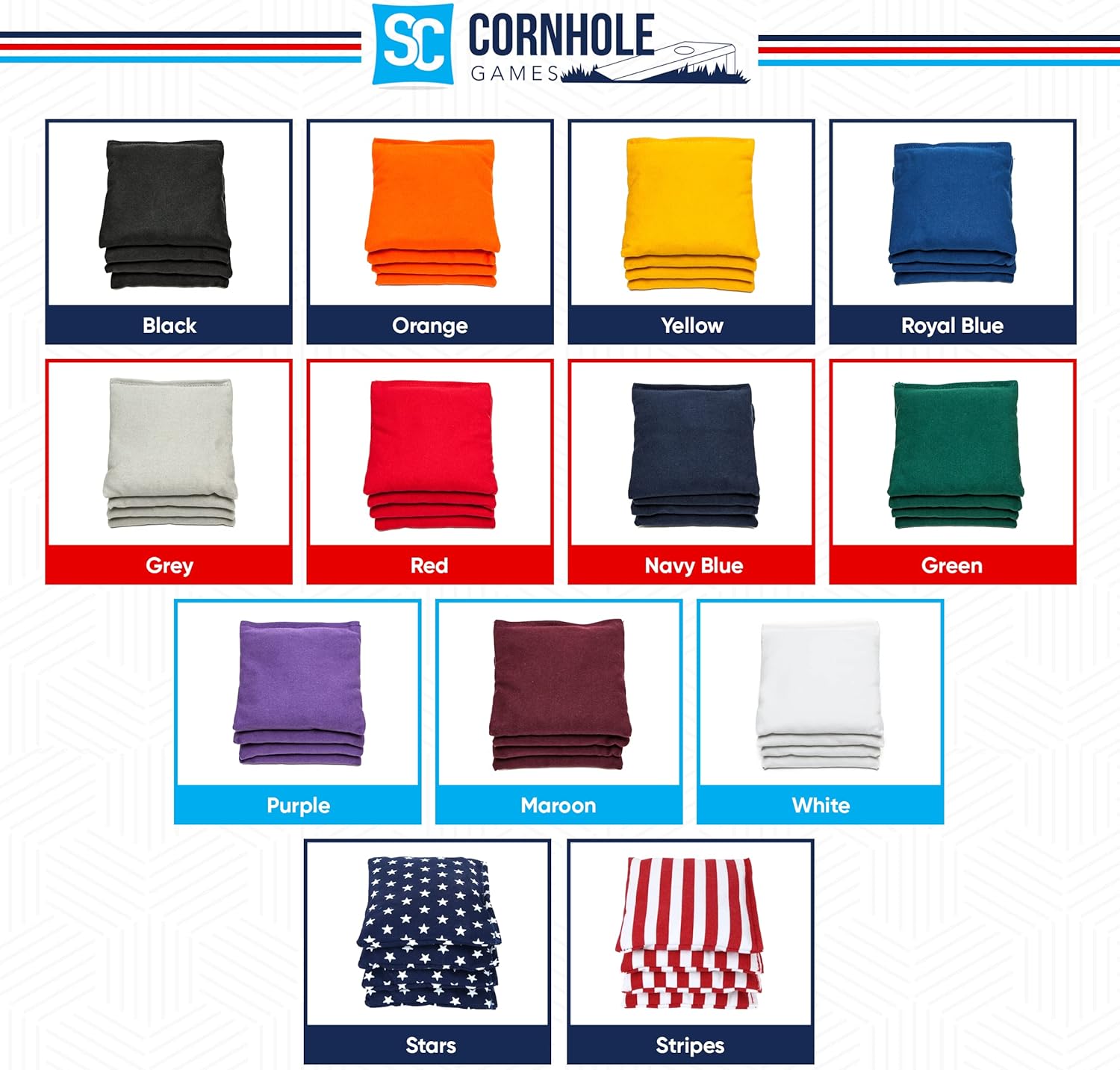 Weather Resistant Cornhole Bags - Professional Regulation Size (16 oz) | Set of 8 for Pro Boards