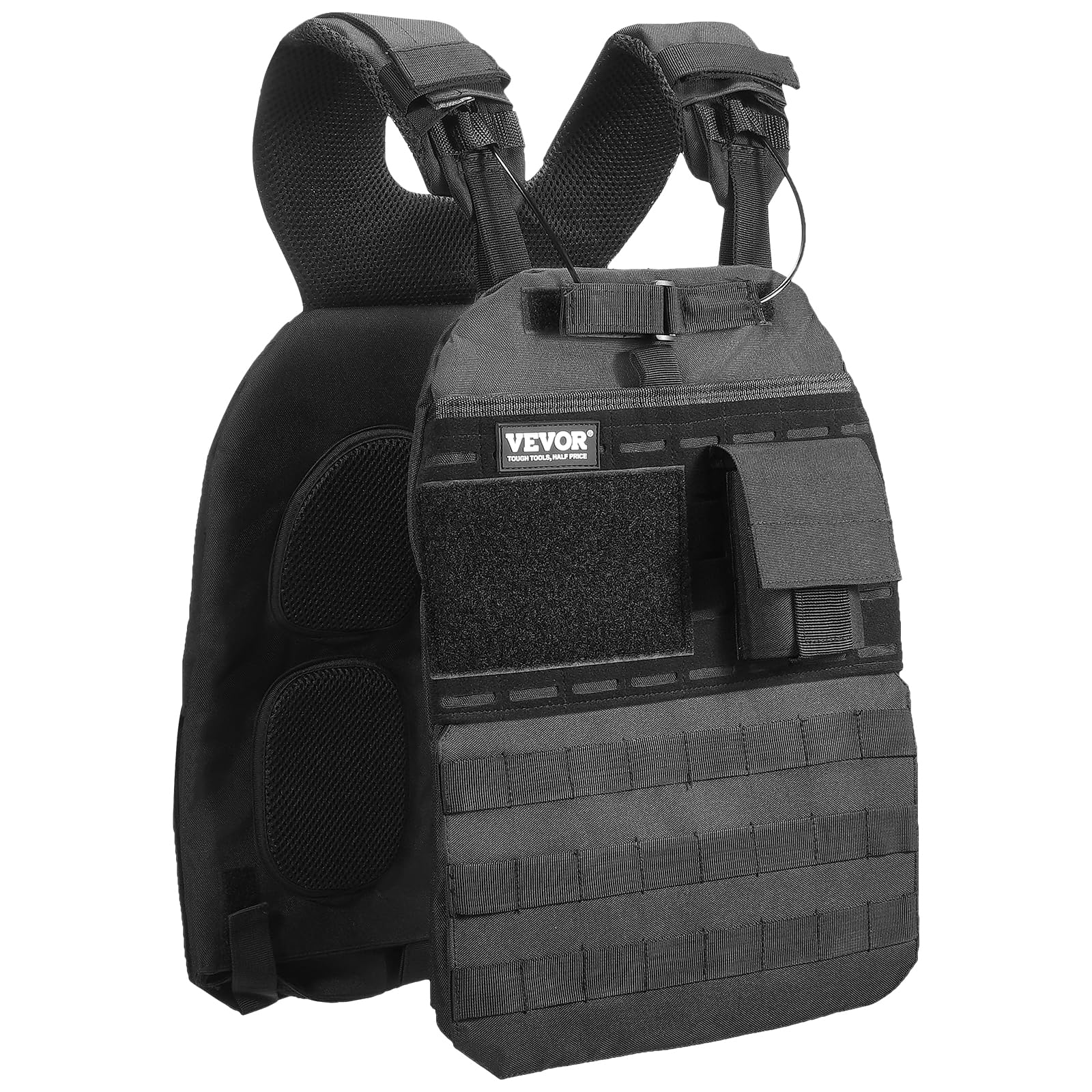 VEVOR Weighted Vest, 40lb Weight Vest, Adjustable Body Weight Jacket for Men Women, Workout Equipment for Strength and Endurance Training, Running, Jogging, Walking, Fitness, and Weight Loss