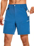 KPSUN Men's 7" Tactical Cargo Shorts - Lightweight Quick-Dry Design with Zipper Pockets for Outdoor Activities