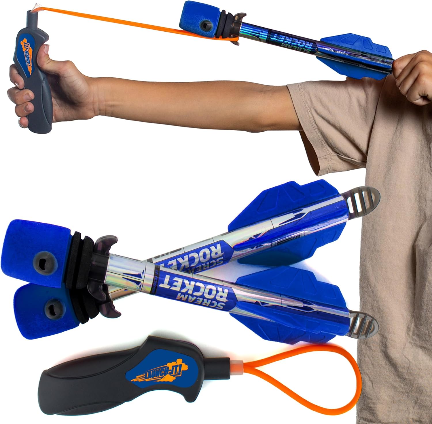 Toy Rocket Launcher - Fun Outdoor Slingshot Rockets for Kids | Perfect Gift for Ages 8+