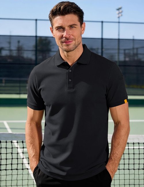 MAGCOMSEN Men's Polo Shirts - Short Sleeve Casual Golf Polos with Moisture-Wicking Performance | Stylish Fit