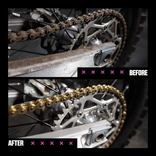 Muc Off All-Weather Motorcycle Chain Lube - Premium 400ml Motorbike Chain Lubricant Spray