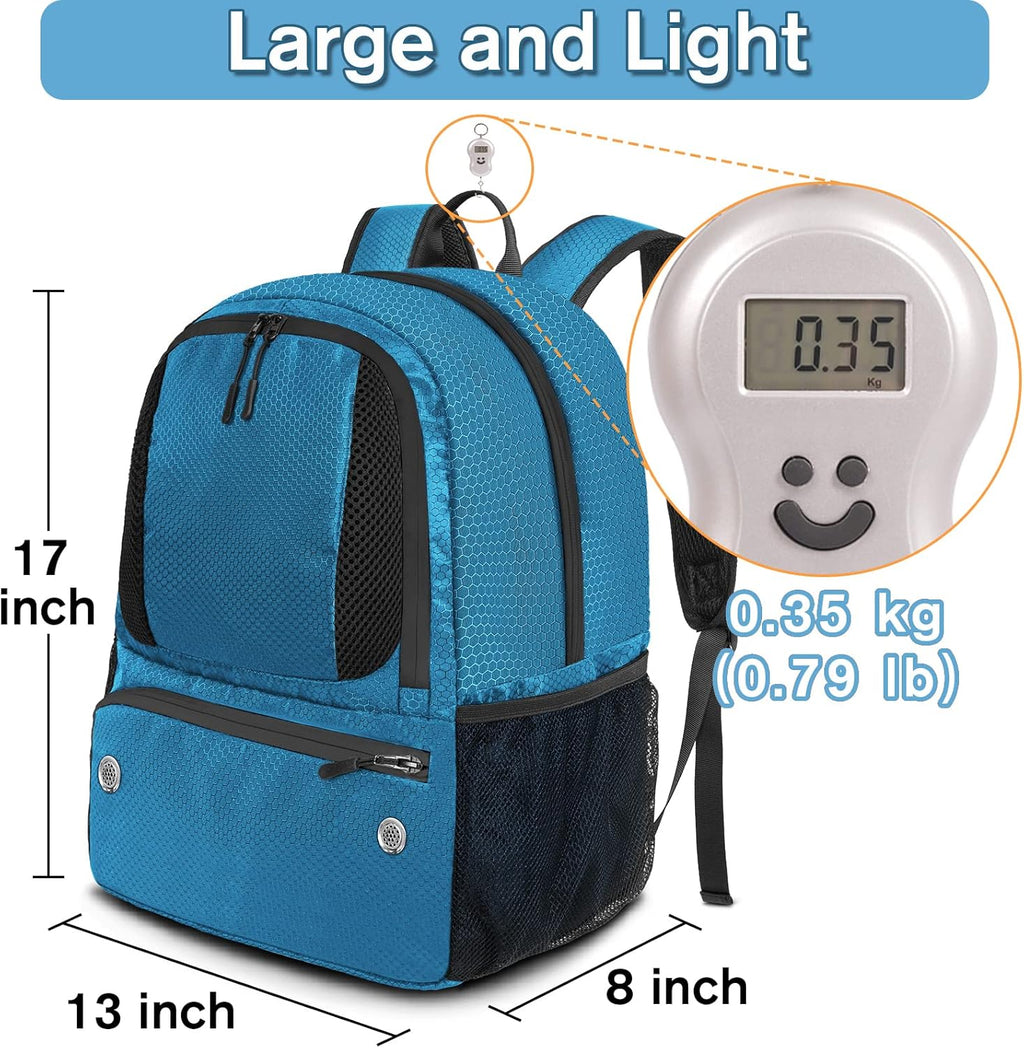 YOREPEK Soccer Backpack - Water-Resistant Sports Bag with Ball Holder | Fits Basketball, Volleyball, Football