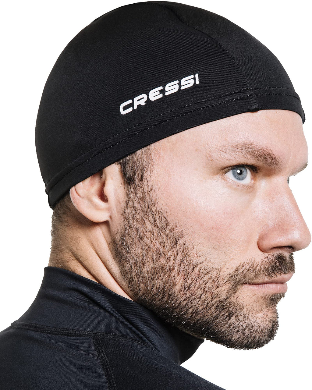 Cressi Super Stretch Swim Cap, Black