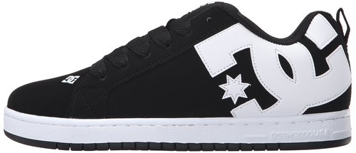 DC Men's Court Graffik Shoe, Black, 7 D D US