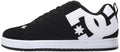 DC Men's Court Graffik Shoe, Black, 7 D D US