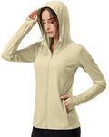 Soothfeel Women's Sun Protection Hoodie Jacket - Lightweight UPF 50+ Long Sleeve with Pocket for Outdoor Hiking
