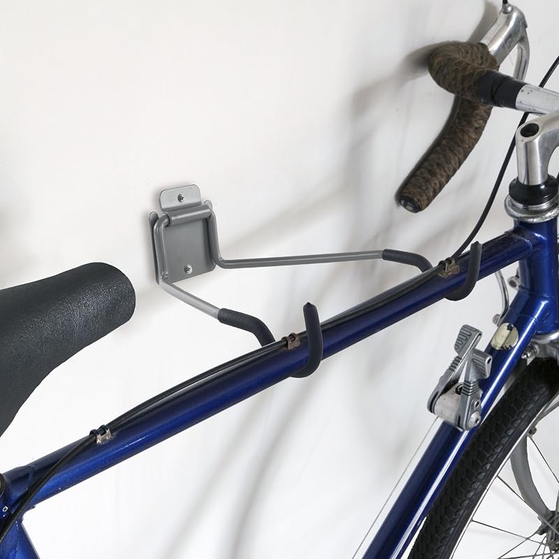 Stalwart Bike Wall Mount with EVA Foam Padded Hooks, 50lb Capacity