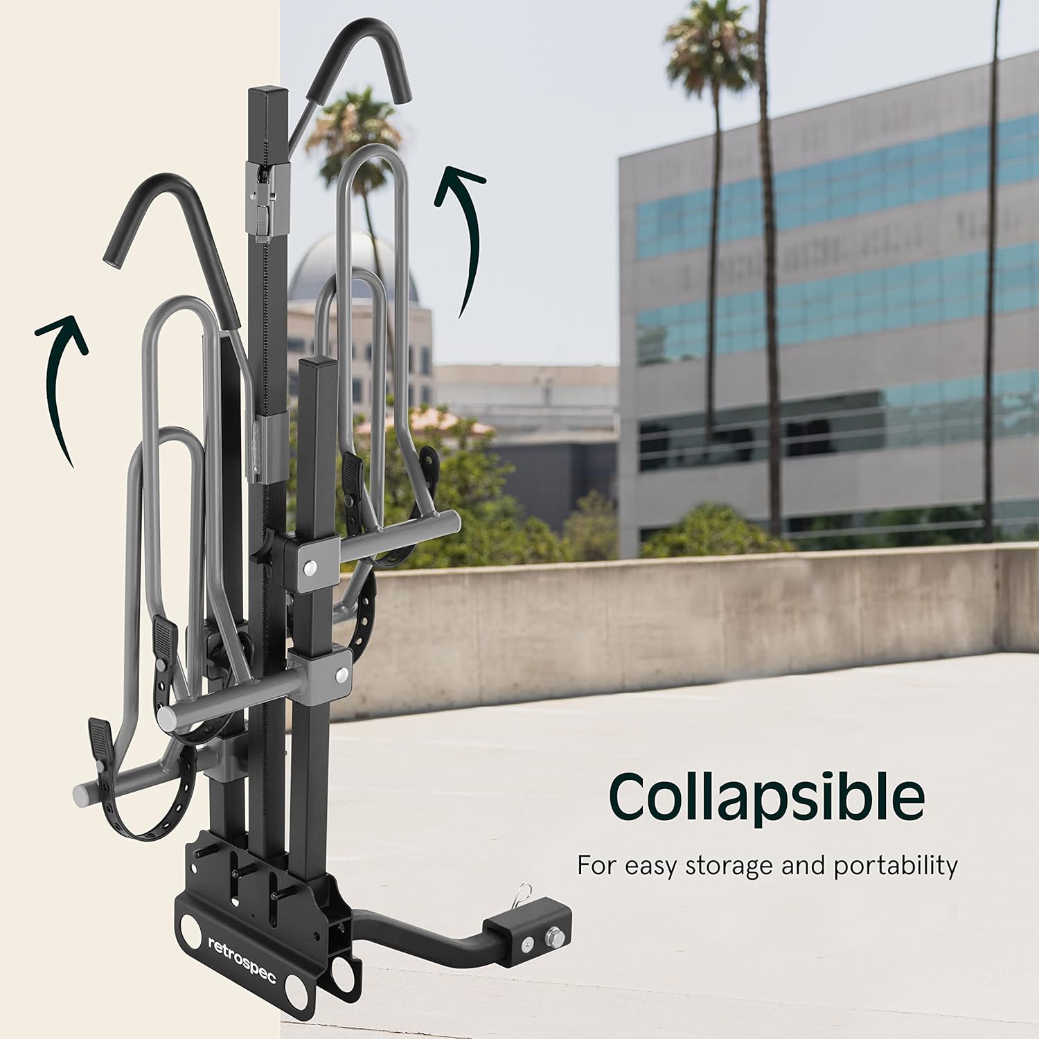 Retrospec Lenox Bike Rack - 2-Bicycle Carrier with 2-Inch Receiver for Class II or III Hitches