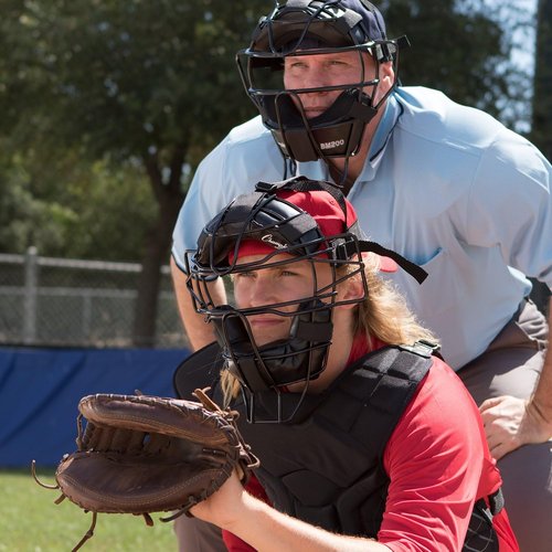 Champion Sports Umpire & Catcher’s Facemask - Pro Baseball Face Protection | Adjustable & Lightweight for All Sizes