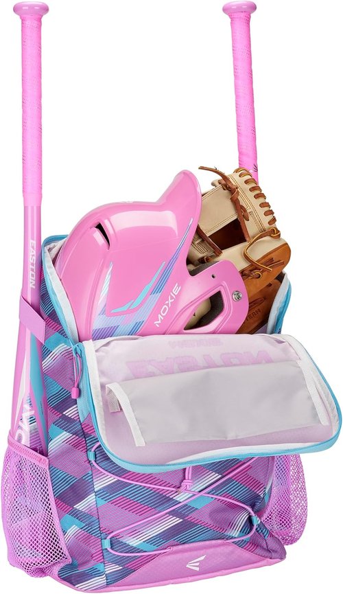 Easton MOXIE Backpack Equipment Bag - Versatile Baseball/Softball Gear for T-Ball & Travel - Multiple Styles Available