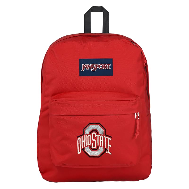 JanSport Ohio State Buckeyes SuperBreak Plus Backpack with 15-Inch Laptop Sleeve - Red Tape