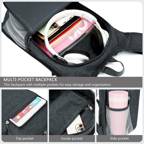 Esup 15L Lightweight Hiking Backpack - Packable Travel Bag for Camping | Dark Gray Color