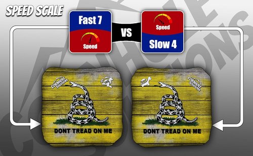 Cornhole Solutions - Professional Cornhole Bags Set of 8 | USA Flag Designs - Regulation 6"x6" - Resin Filled with Tote Bag