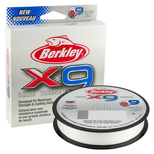 Berkley x9 Braid Superline, Low-Vis Green, 30lb test | 45 lbC | 20.6kg, 328yd | 300m Fishing Line, Suitable for Freshwater and Saltwater Environments