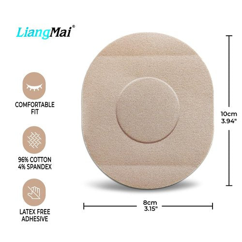 20 Pcs for Medtronic Sensor Patches，Waterproof Guardian 4 Sensor Cover Patch，Easy to Use Pre-Cut CGM Sensor Patches Protect Your Sensors Continuously for 7 Days Long Stay,No Hole & Glue in the Center