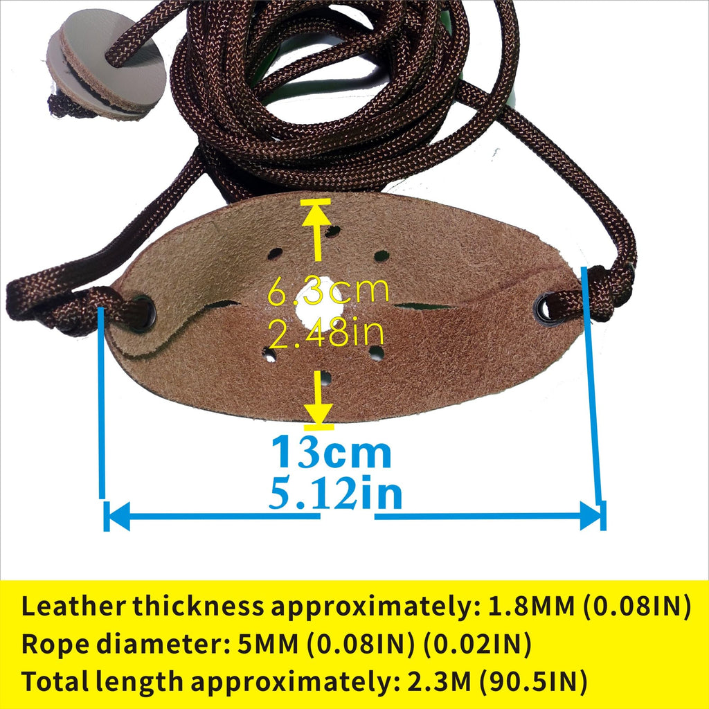 Old-Fashioned Slingshot Rock Sling Tennis Ball Thrower Shepherds Sling (3packs)