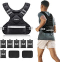 PACEARTH Adjustable Weight Vest - X-Shape Design for Home Workouts | 4-32lbs with Zipper Pouch, Available in Pink, Gray, Black