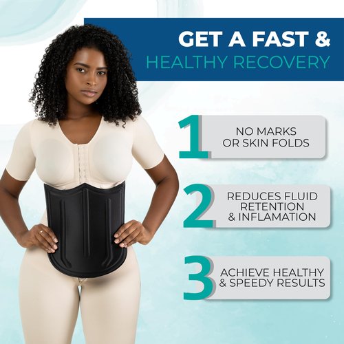 Lipo Express Max Coverage Abdominal Definer Foam Board Black