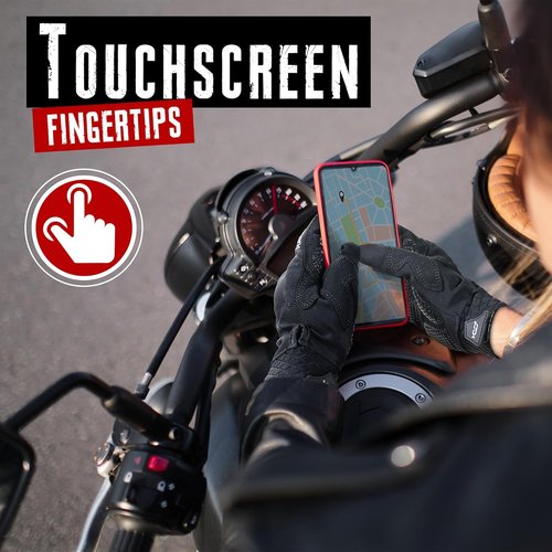 HANDLANDY Motorcycle Gloves - Breathable Touchscreen Gloves for Riding, Cycling & Climbing | Unisex Design