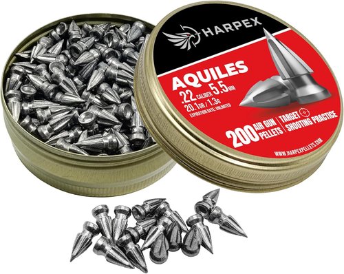 Harpex .22 Cal Airgun Pellets - 20.1 Grain Pointed Arrow Head Design for High Penetration - 200 Count