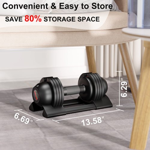 Adjustable Dumbbell Set 22lbs pair adjustable dumbbell- Perfect for Strength Training and Fitness Workouts