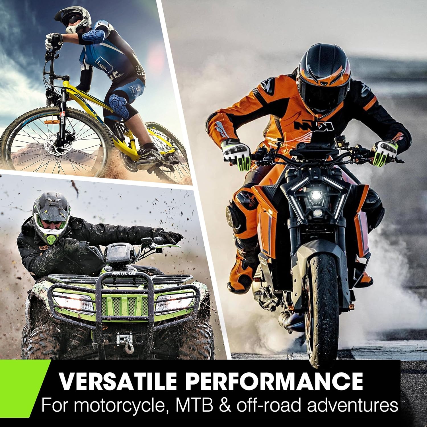WTACTFUL Motorcycle Gloves - Lightweight Touchscreen Design for Men | Breathable Summer Riding Gear