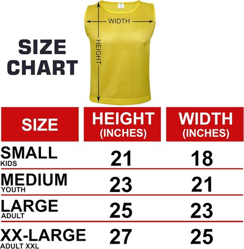 Athllete 12 Pcs Duramesh Pinnies | Numbered Scrimmage Vests for Kids & Adults - Soccer Jerseys