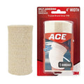 ACE Self-Adhering Elastic Bandage - 4 Inch, No Clips, Beige | Ideal for Legs, Shoulders & More