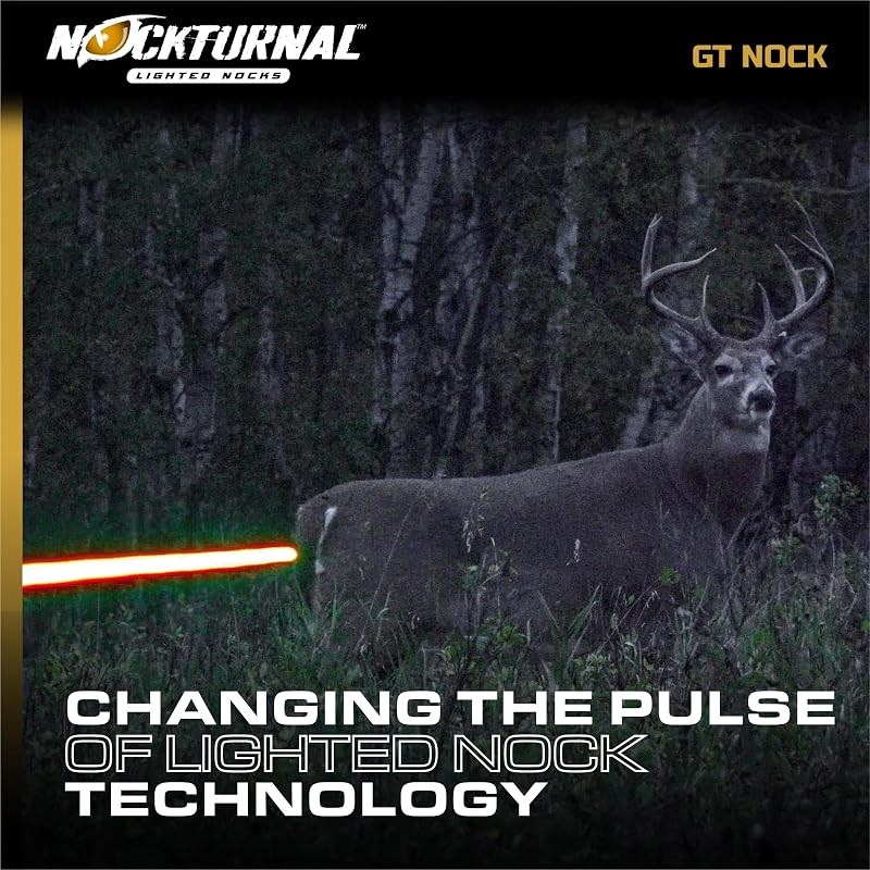Nockturnal GT Lighted Archery Nocks 3-Pack Red .246 ID Fits Carbon Shafts