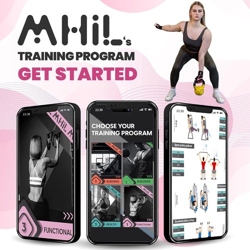 MhIL Workout Gloves for Women - Breathable Weight Lifting Gloves with Palm Protection & Wrist Support | Enhanced Grip