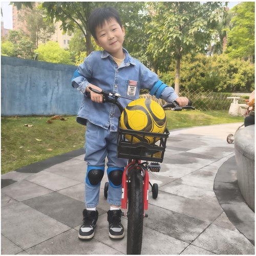 Kids Protective Gear Set SHENMOREN Knee Pads for Kids 3-10 Years Toddler Knee and Elbow Pads with Wrist Guards 3 in 1 for Skating Cycling Bike Rollerblading Scooter (Blue)