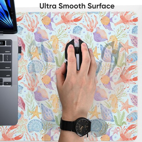 **icolor XXL Extended Gaming Mouse Pad - Non-Slip Base with Stitched Edges | 35.4 x 15.7 in Desk Mat for Home Office & Gamers**