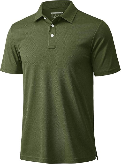 MAGCOMSEN Men's Polo Shirt - Quick Dry Short Sleeve Golf T-Shirt for Casual Work & Outdoor Performance
