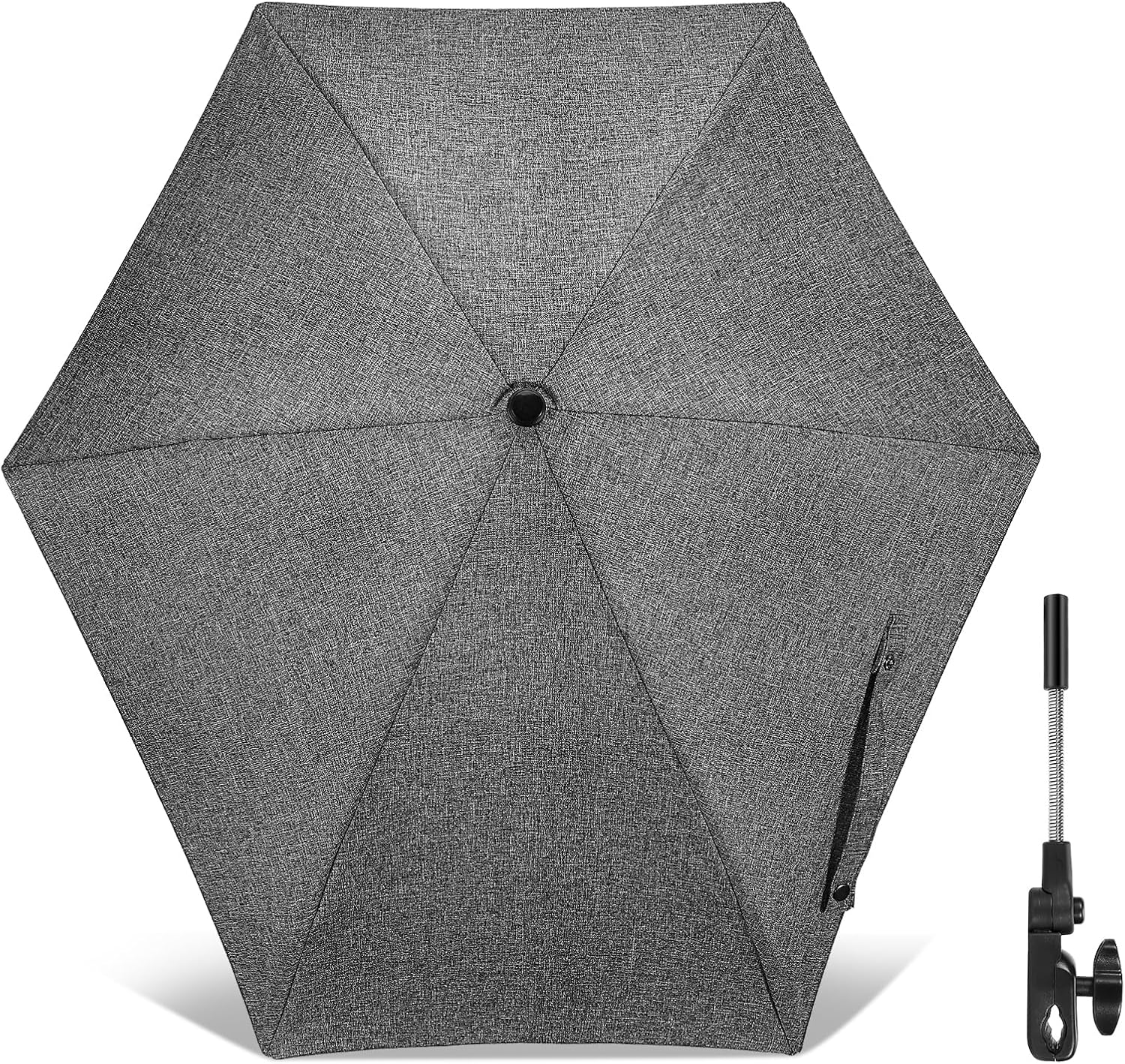Skiennix Chair Umbrella - 78cm UV Protection Sun Shade with 360° Adjustable Clip-On Clamp for Strollers & Beach Chairs