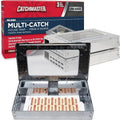 Catchmaster Multi-Catch Mouse Traps - Humane Indoor Pest Control | 3-Pack with Replaceable Glue Boards